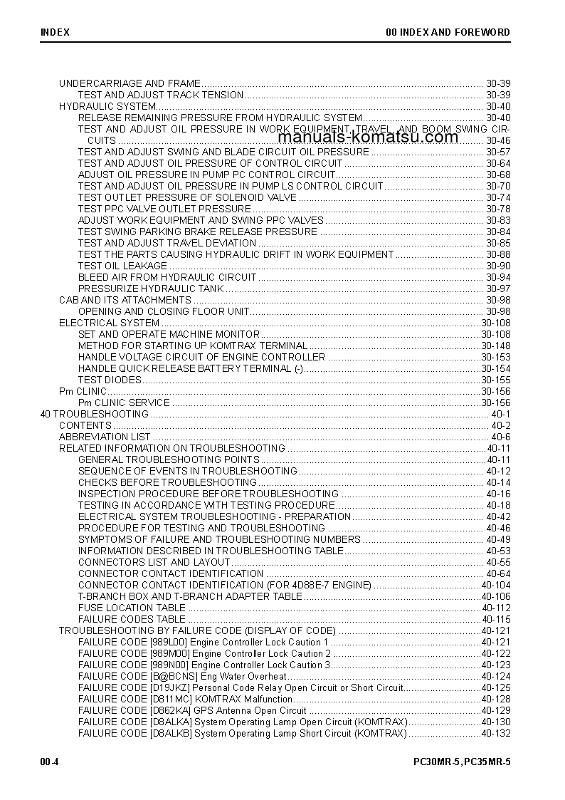 Protected: PC30MR-5(JPN) S/N 50001-UP Shop (repair) manual (English)