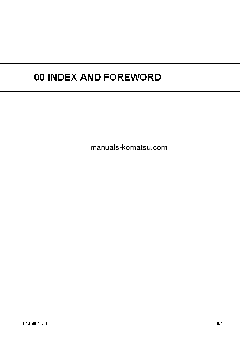 Protected: PC490LCI-11(JPN) S/N 85113-UP Shop (repair) manual (English)