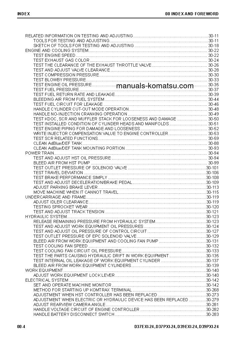 Protected: D39EXI-24(JPN) S/N 95001-UP Shop (repair) manual (English)