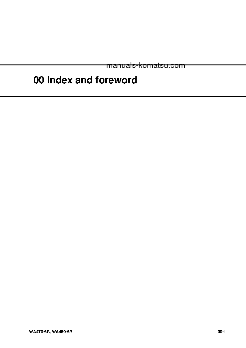 Protected: WA470-6(JPN)-R S/N 10001-UP Shop (repair) manual (English)