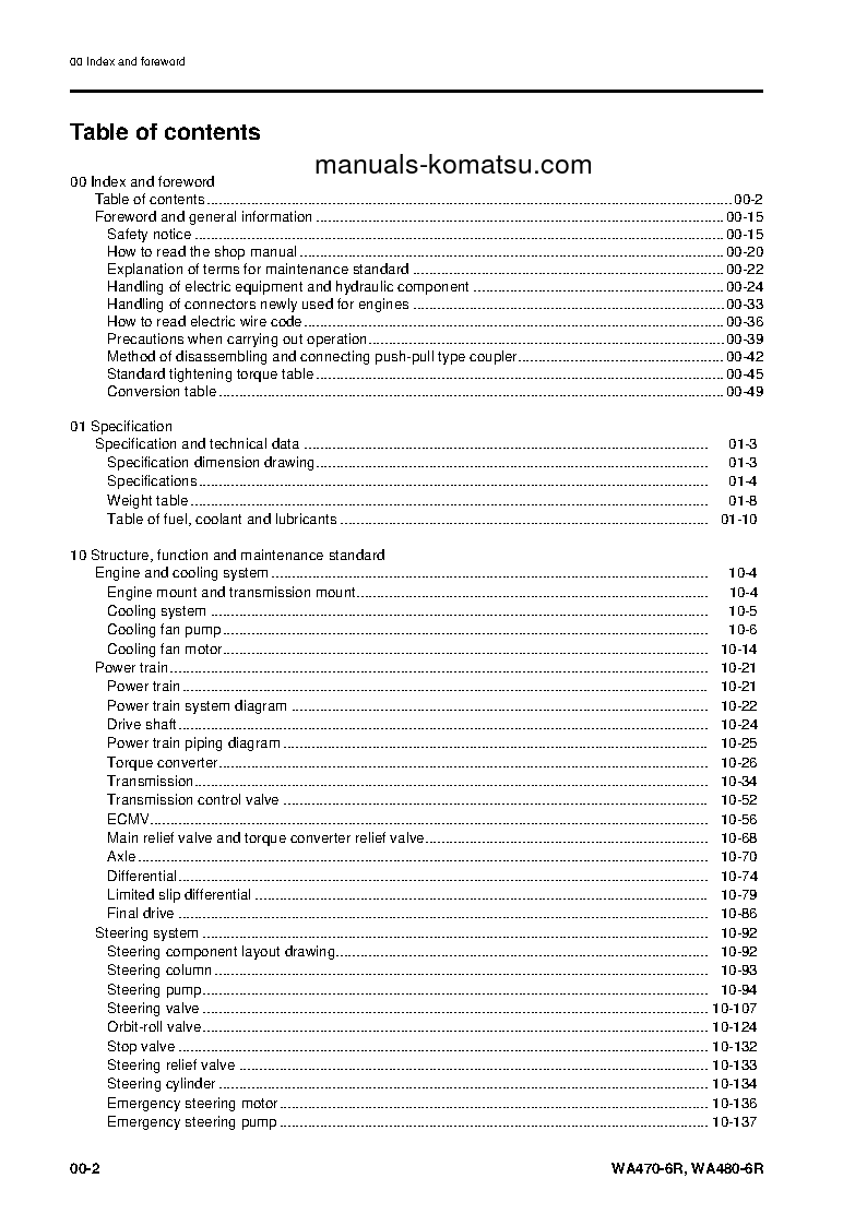 Protected: WA470-6(JPN)-R S/N 10001-UP Shop (repair) manual (English)