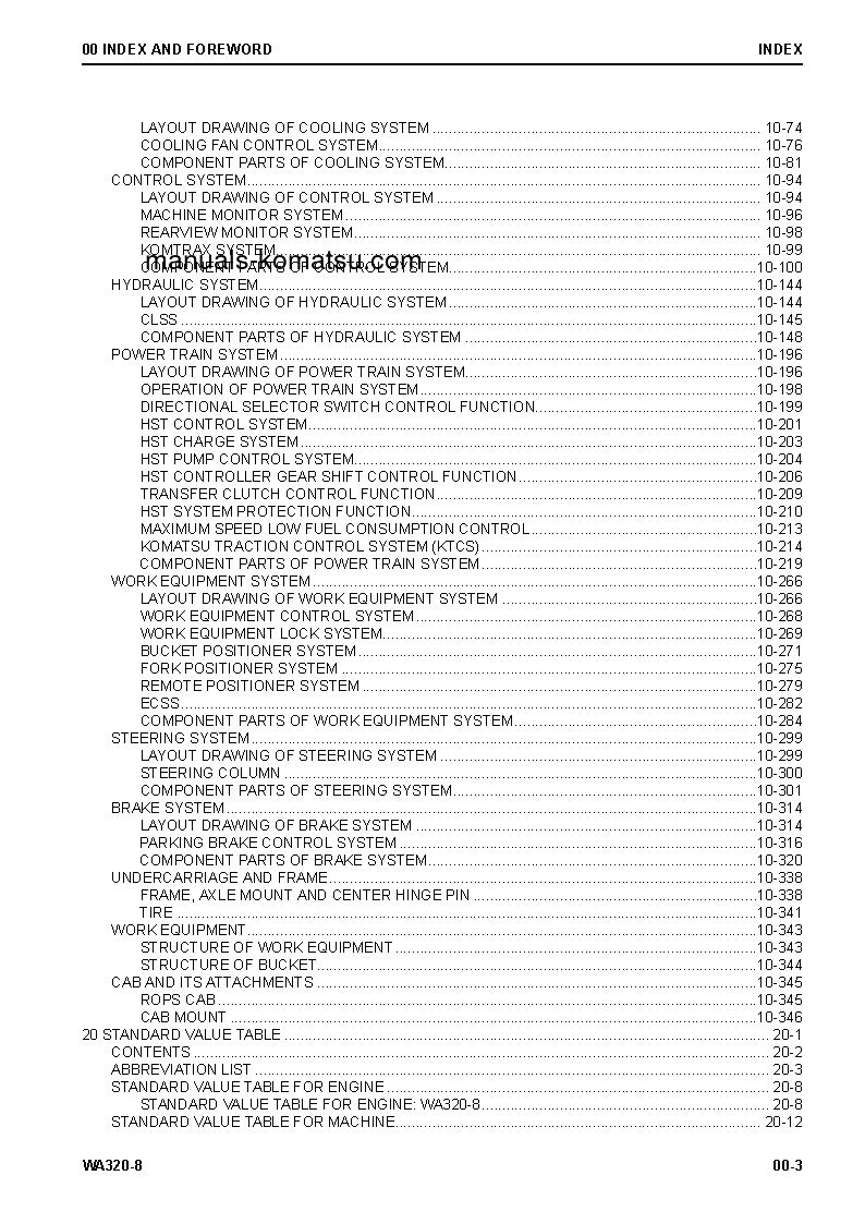 Protected: WA320-8(JPN) S/N 85001-UP Shop (repair) manual (English)