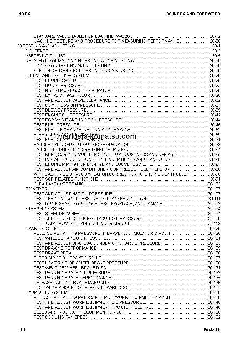 Protected: WA320-8(JPN) S/N 85001-UP Shop (repair) manual (English)