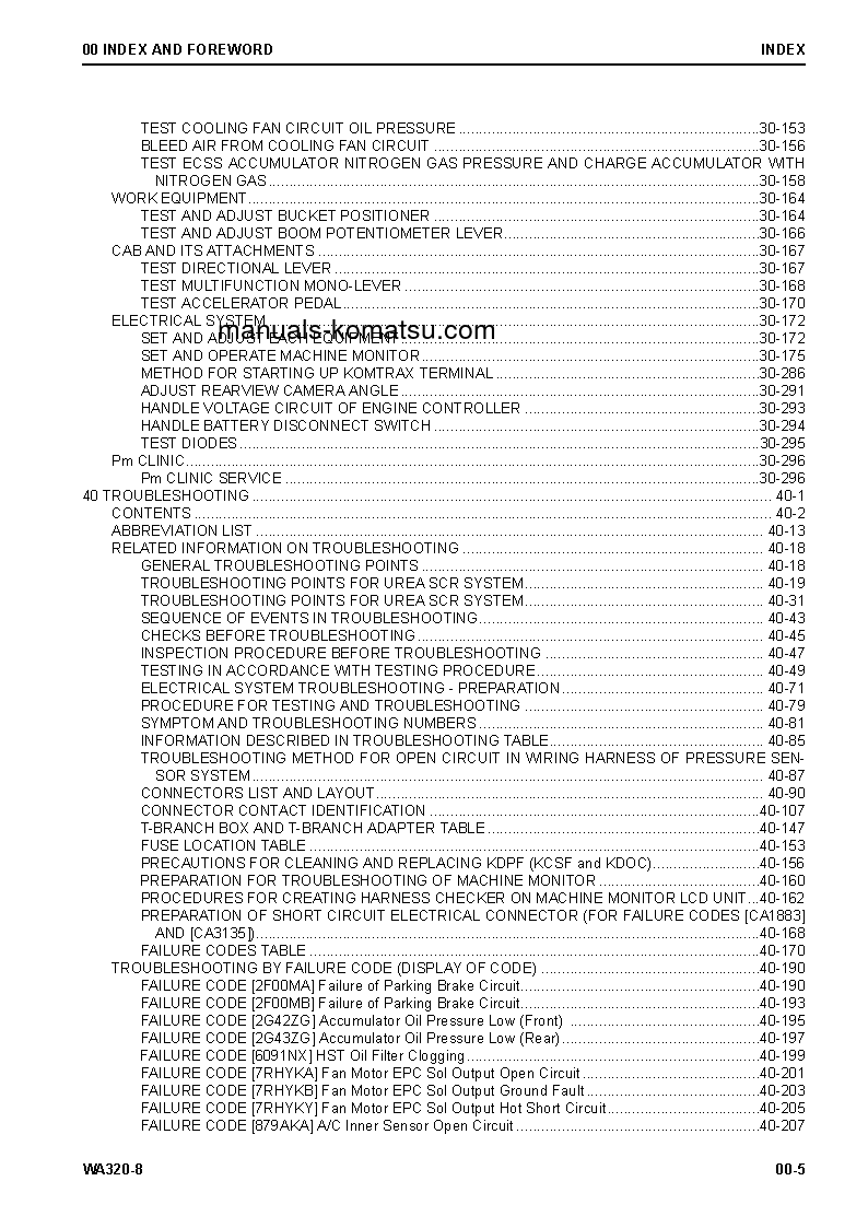 Protected: WA320-8(JPN) S/N 85001-UP Shop (repair) manual (English)