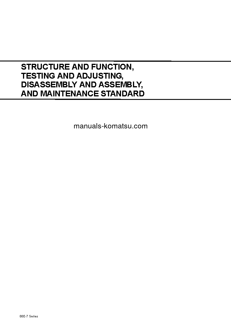 Protected: 88E-7 SERIES(JPN) S/N ALL Shop (repair) manual (English)
