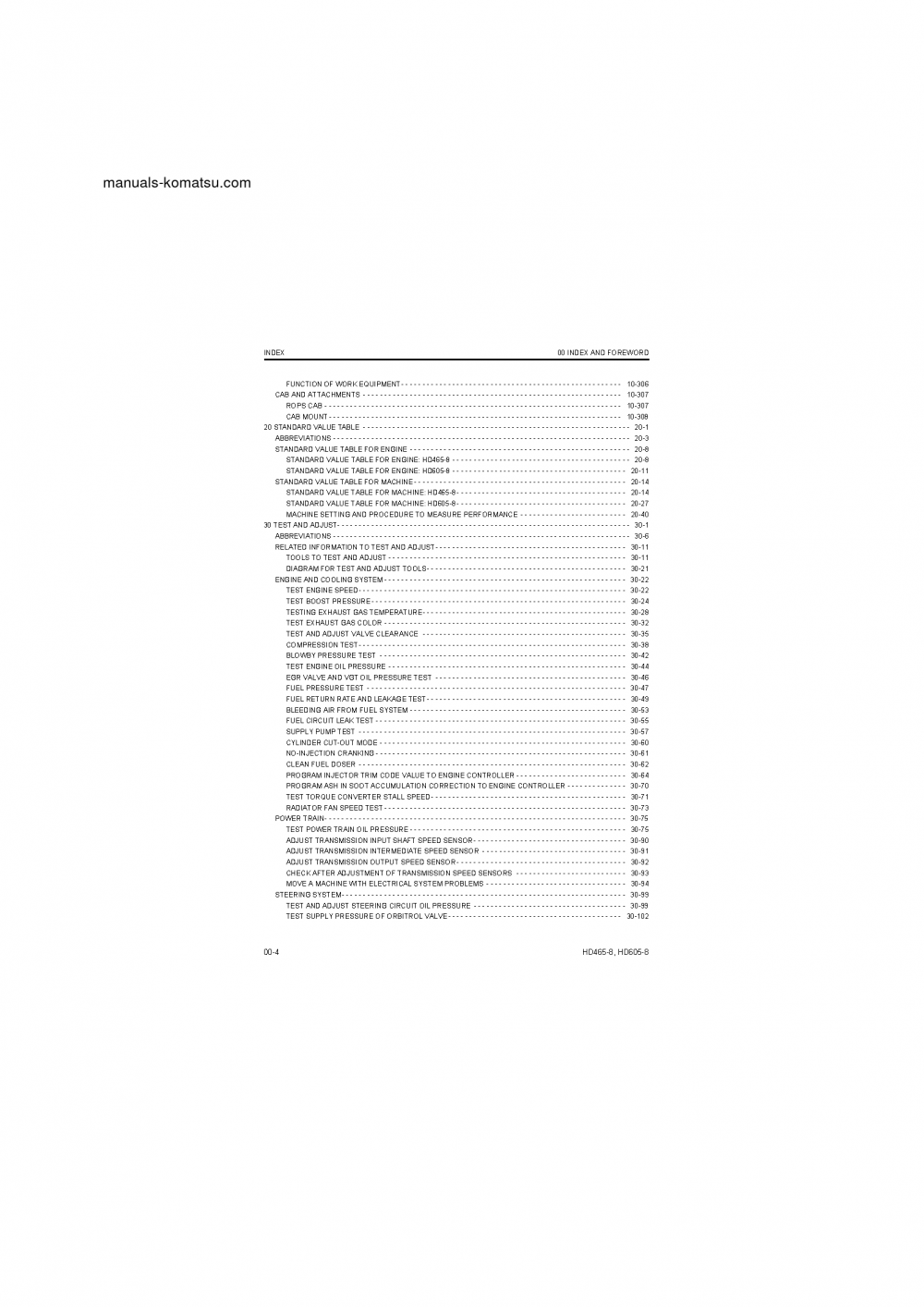 Protected: HD605-8(JPN) S/N 30001-UP Shop (repair) manual (English)