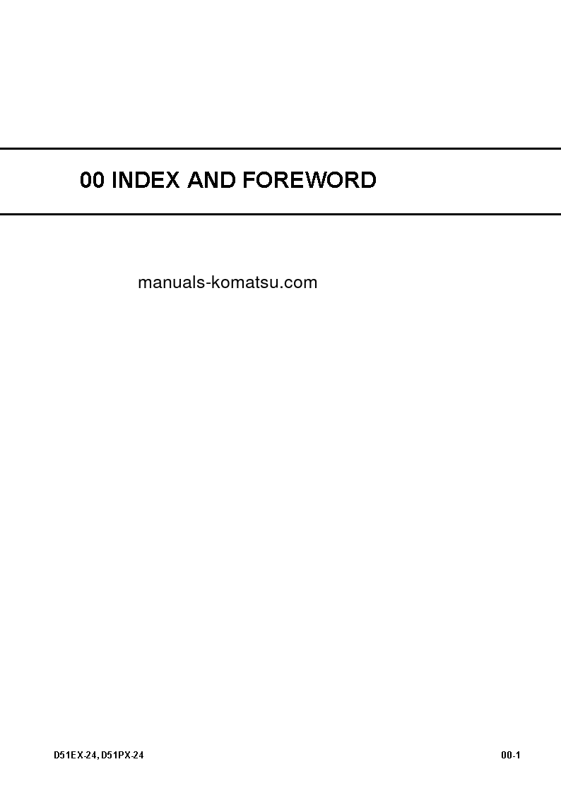 Protected: D51PX-24(JPN) S/N 10001-UP Shop (repair) manual (English)