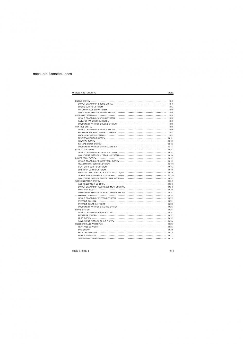 Protected: HD325-8(JPN) S/N 50001-UP Shop (repair) manual (English)