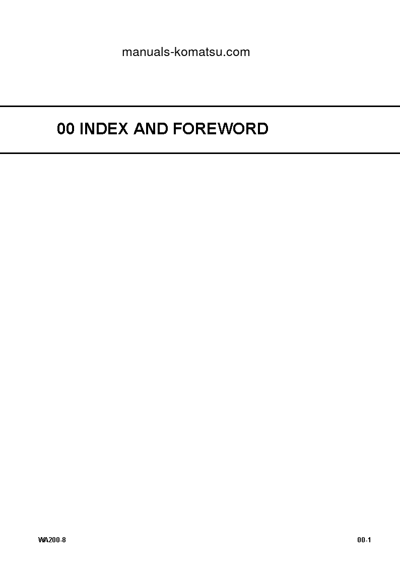 Protected: WA200-8(JPN) S/N 85001-UP Shop (repair) manual (English)