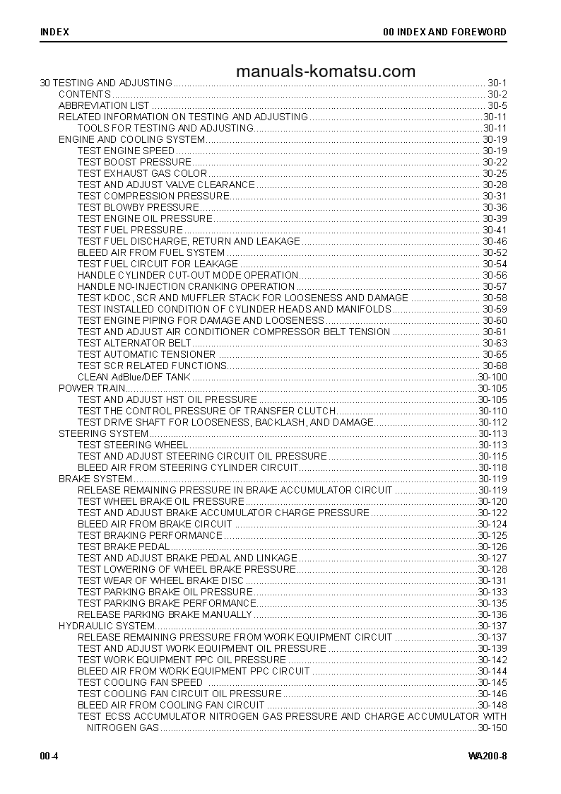Protected: WA200-8(JPN) S/N 85001-UP Shop (repair) manual (English)