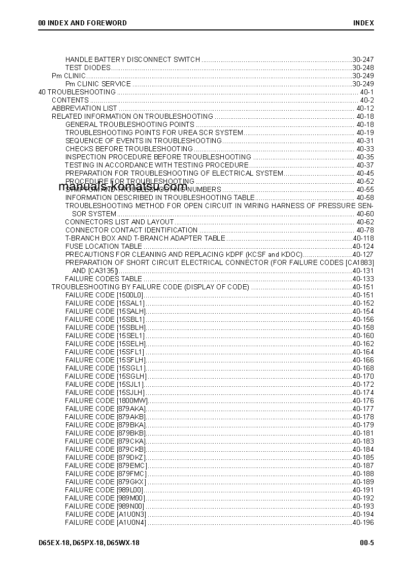Protected: D65EX-18(JPN) S/N 90997-91309 Shop (repair) manual (English)