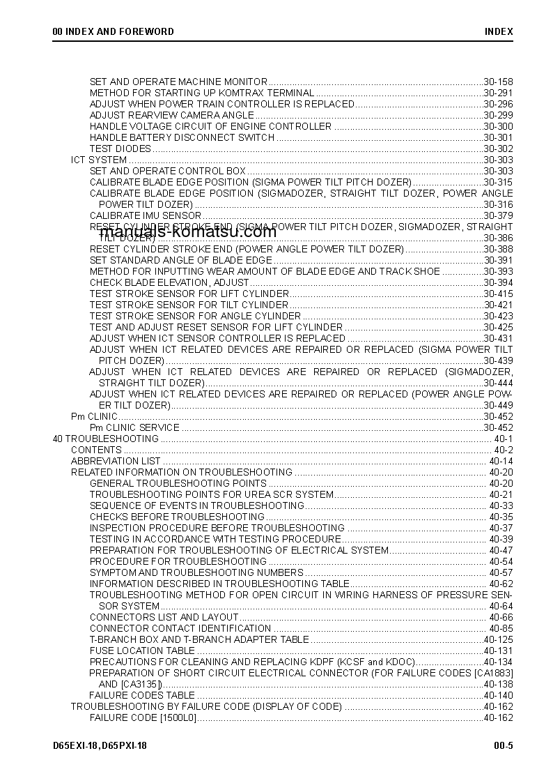 Protected: D65EXI-18(JPN) S/N 90997-91309 Shop (repair) manual (English)