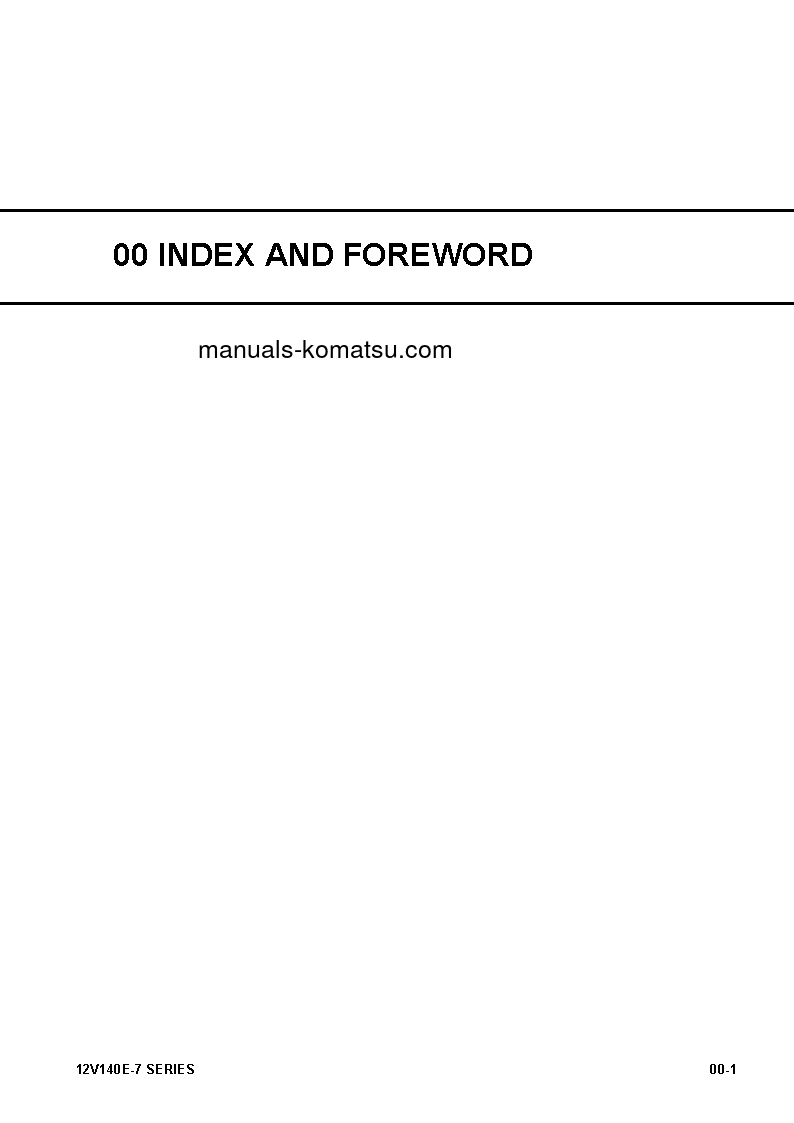 Protected: 12V140E-7 SERIES(JPN) S/N ALL Shop (repair) manual (English)