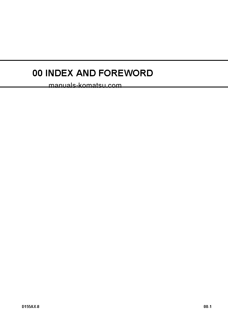 Protected: D155AX-8(JPN)-SANDY SOIL SPEC. S/N 100148-UP Shop (repair) manual (English)