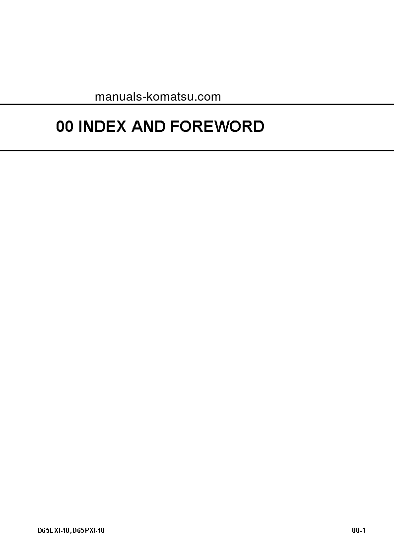 Protected: D65PXI-18(JPN) S/N 91310-UP Shop (repair) manual (English)