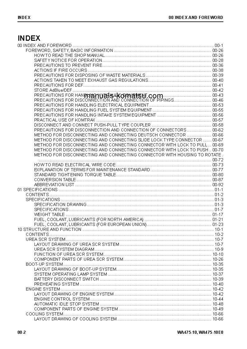 Protected: WA475-10(JPN) S/N 120001-UP Shop (repair) manual (English)