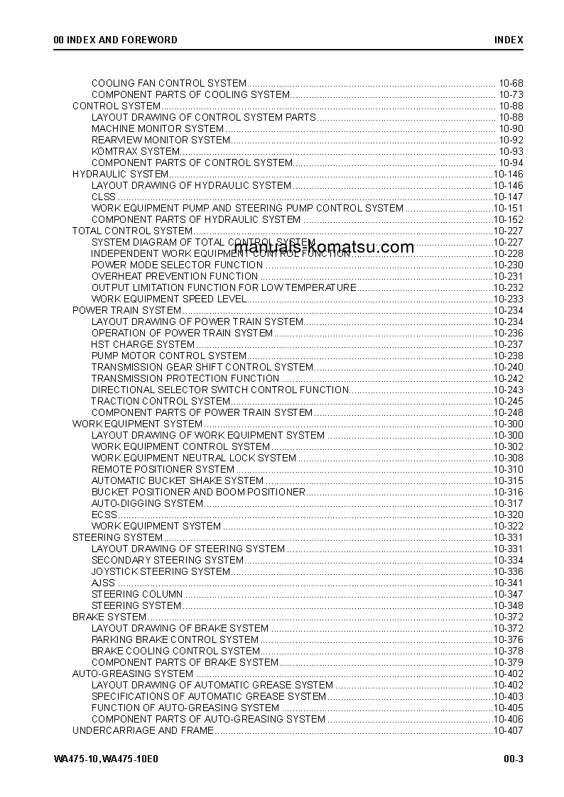 Protected: WA475-10(JPN) S/N 120001-UP Shop (repair) manual (English)