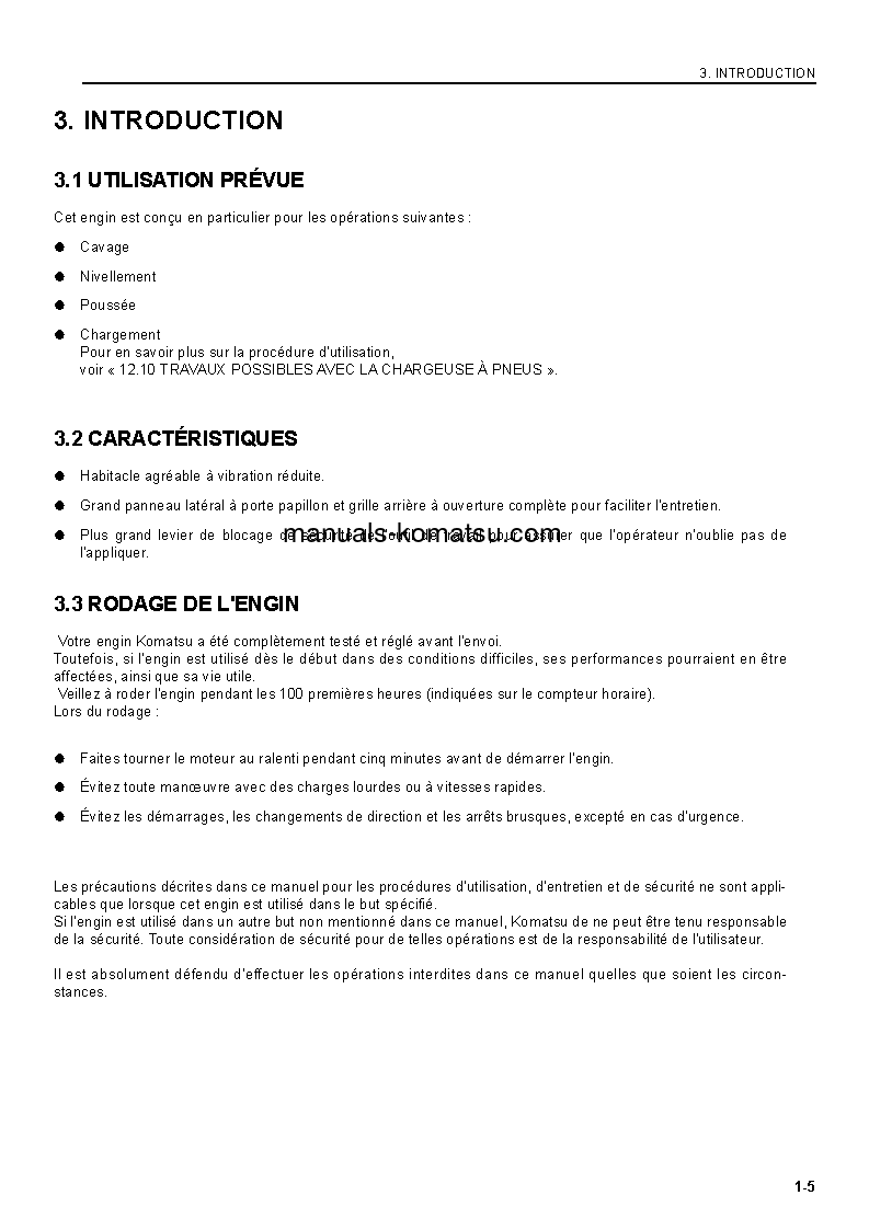 Protected: WA120L-3(JPN)-MC S/N 54104-UP Operation manual (French)