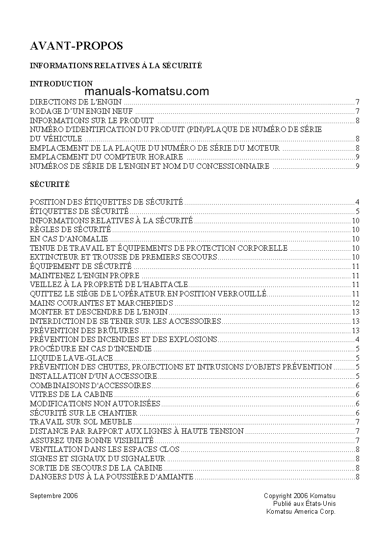 Protected: PC200LC-7(JPN) S/N 200001-UP Operation manual (French)