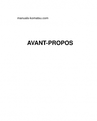 D31EX-21(JPN) S/N 50098-UP Operation manual (French)