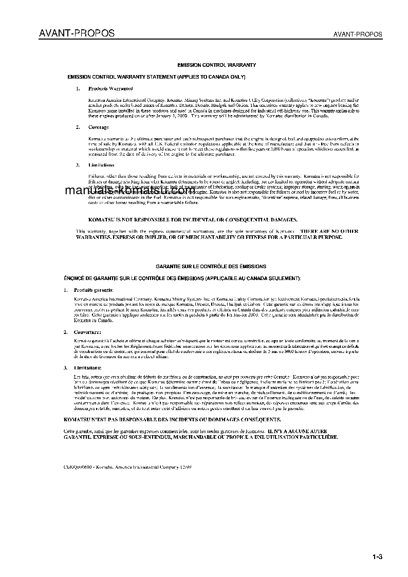 Protected: D37PX-21(JPN) S/N 5091-UP Operation manual (French)