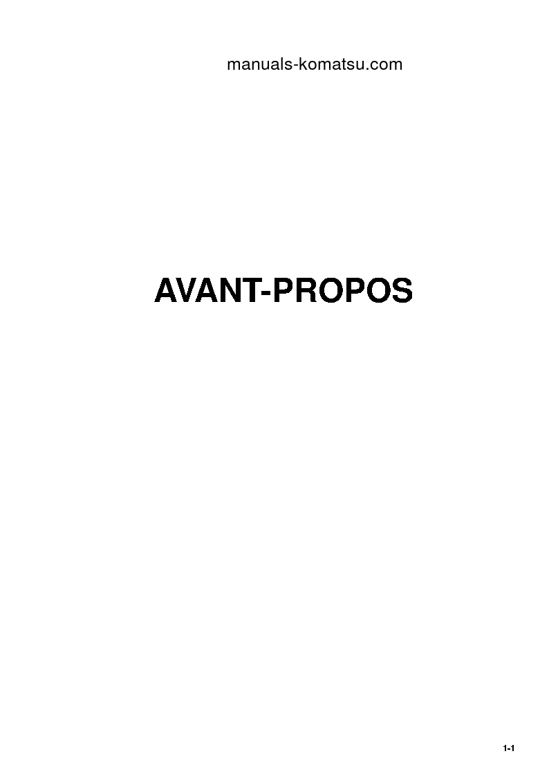 Protected: PC15MRX-1(JPN) S/N 10001-UP Operation manual (French)