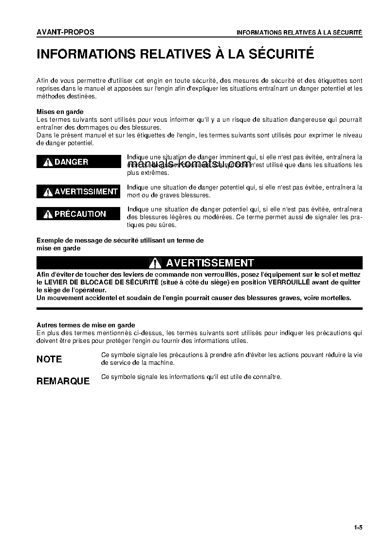 Protected: PC158USLC-2(JPN) S/N 10001-UP Operation manual (French)