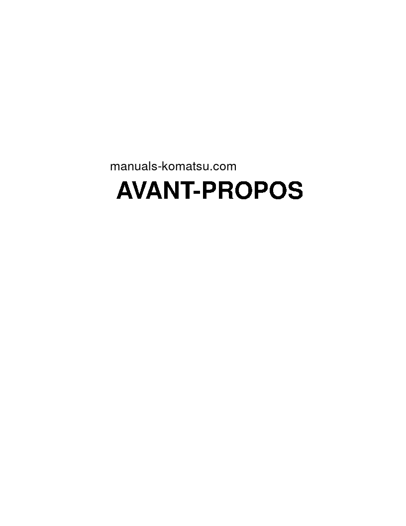 Protected: PC600-6(JPN) S/N 11001-UP Operation manual (French)