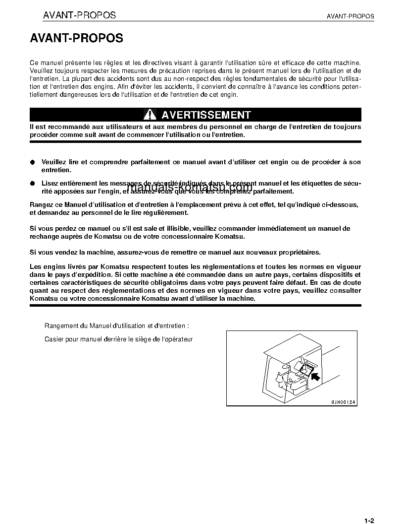Protected: PC600-6(JPN) S/N 11001-UP Operation manual (French)