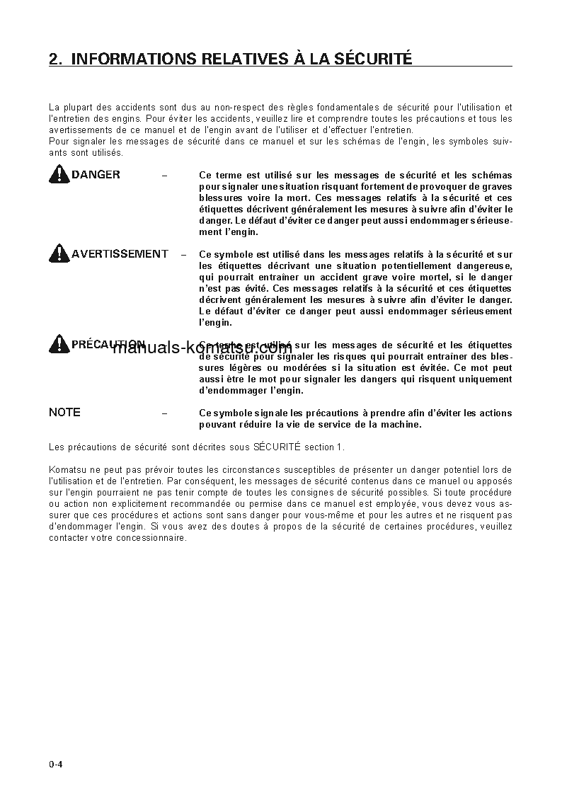 Protected: PC120LC-6(JPN) S/N 70001-UP Operation manual (French)