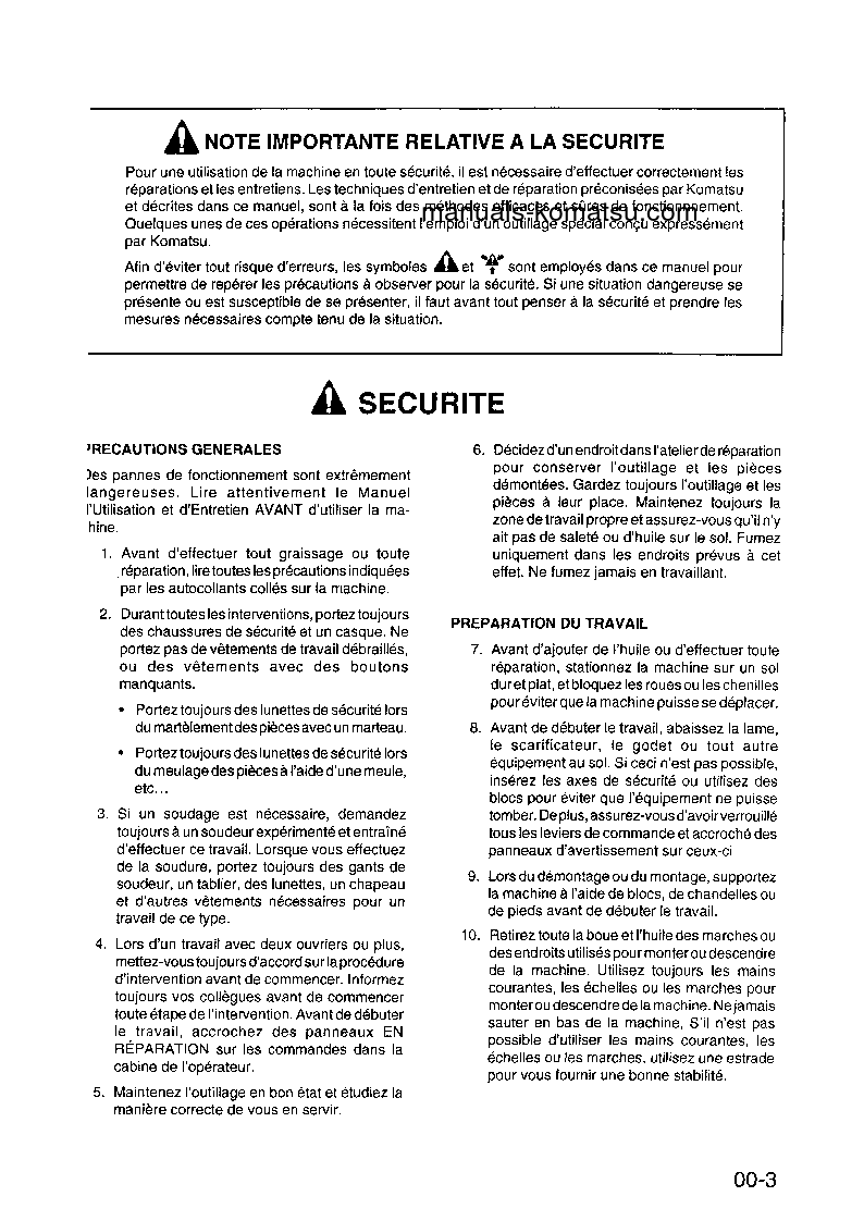 Protected: HD325-6(JPN) S/N 5001-UP Shop (repair) manual (French)