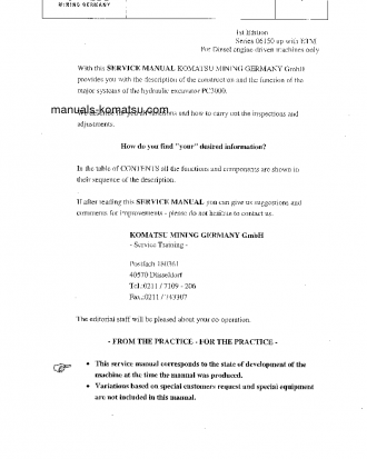 PC3000-1(DEU) S/N 06174-06174 Shop (repair) manual (English)