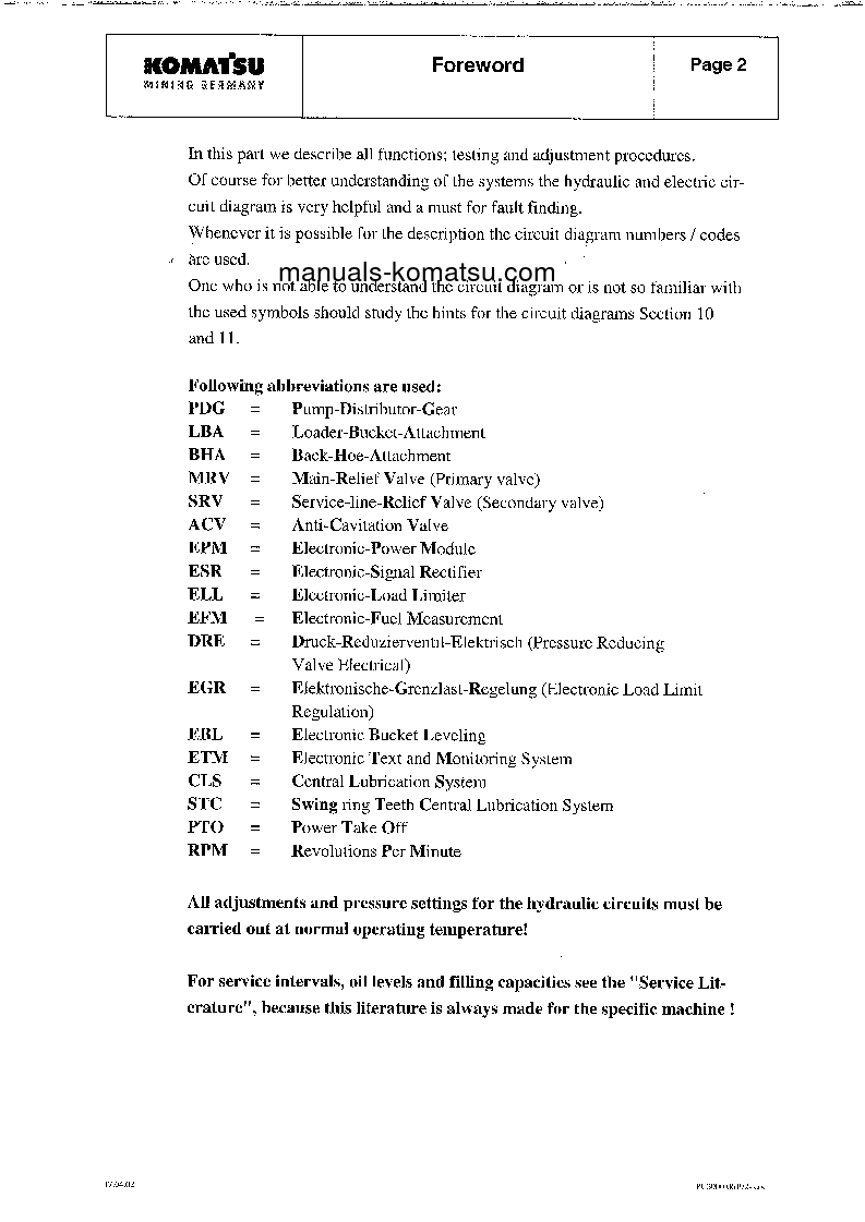 Protected: PC3000-1(DEU) S/N 06192-06192 Shop (repair) manual (English)