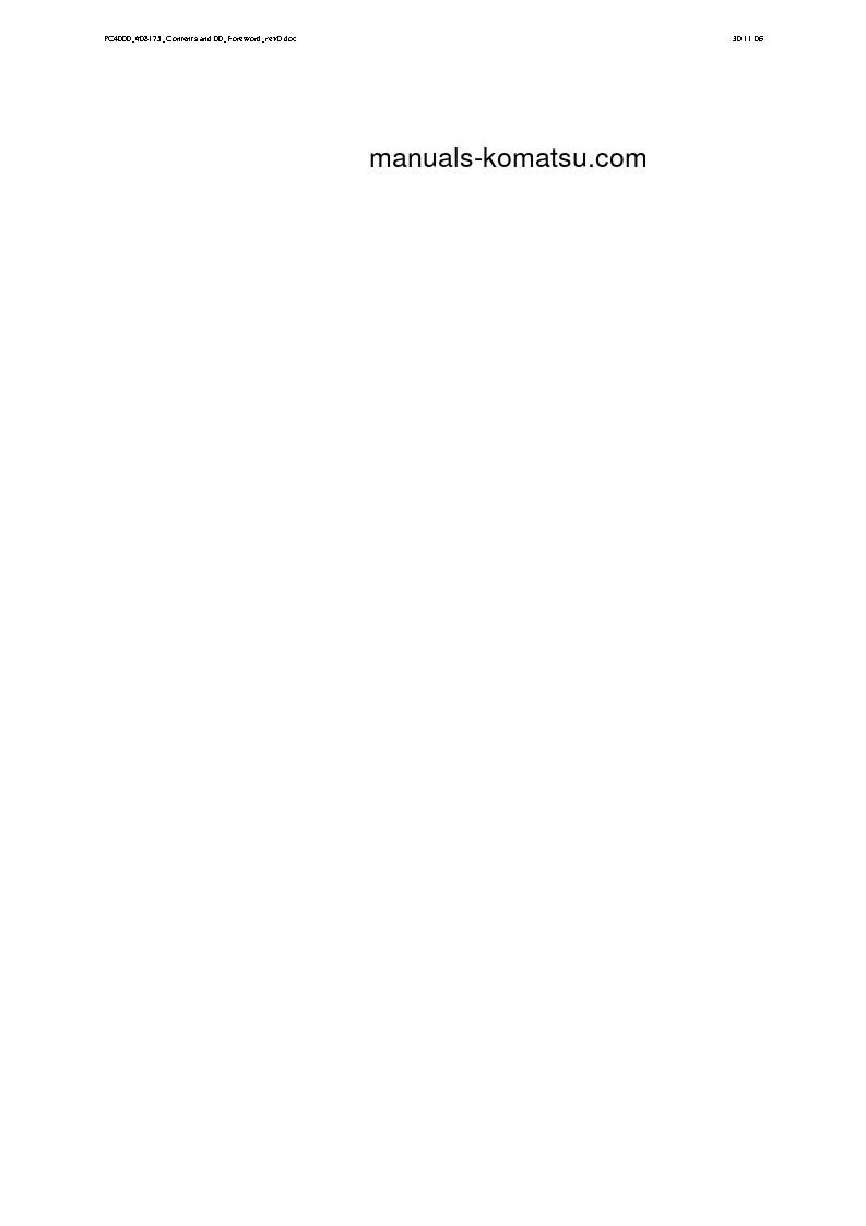 Protected: PC4000-6(DEU) S/N 08179-08179 Shop (repair) manual (English)