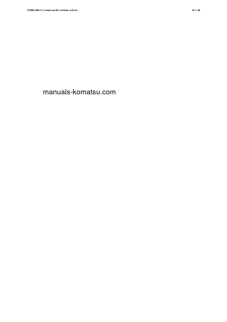 Protected: PC4000-6(DEU) S/N 08179-08179 Shop (repair) manual (English)