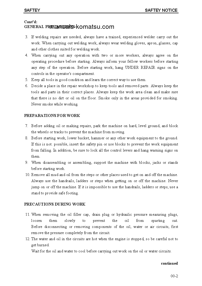 Protected: PC5500-6(DEU) S/N 15013-15013 Shop (repair) manual (English)