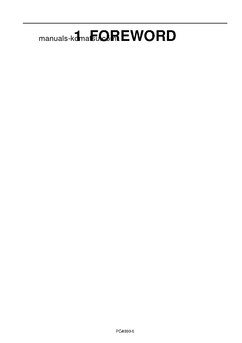 Protected: PC4000-6(DEU) S/N 08224-08224 Shop (repair) manual (English)