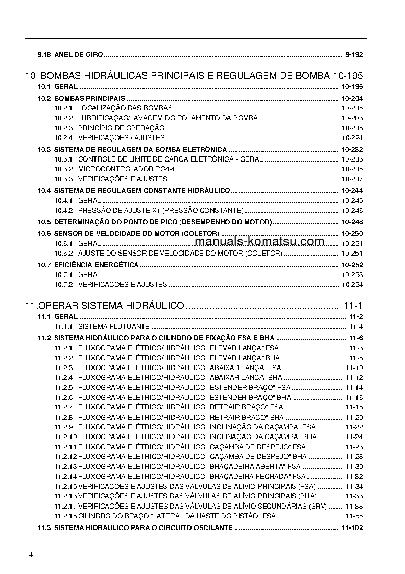 Protected: PC4000-6(DEU) S/N 08199-UP Shop (repair) manual (Portuguese)