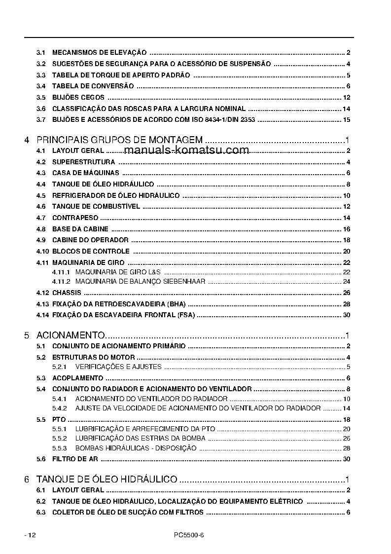 Protected: PC5500-6(DEU) S/N 15110 Shop (repair) manual (Portuguese)