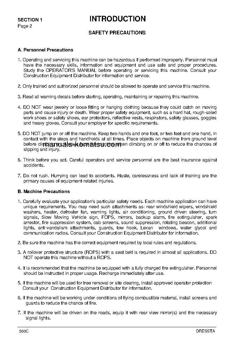 Protected: 560C S/N P015001-UP Shop (repair) manual (English)