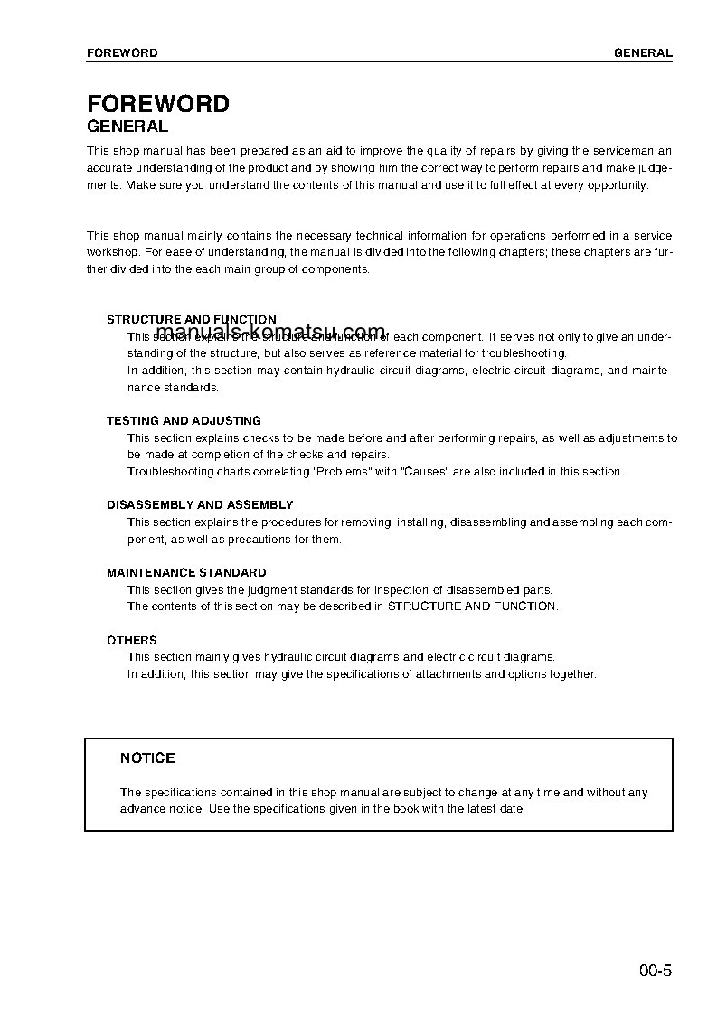 Protected: 6D102 SERIES(CHN) Shop (repair) manual (English)