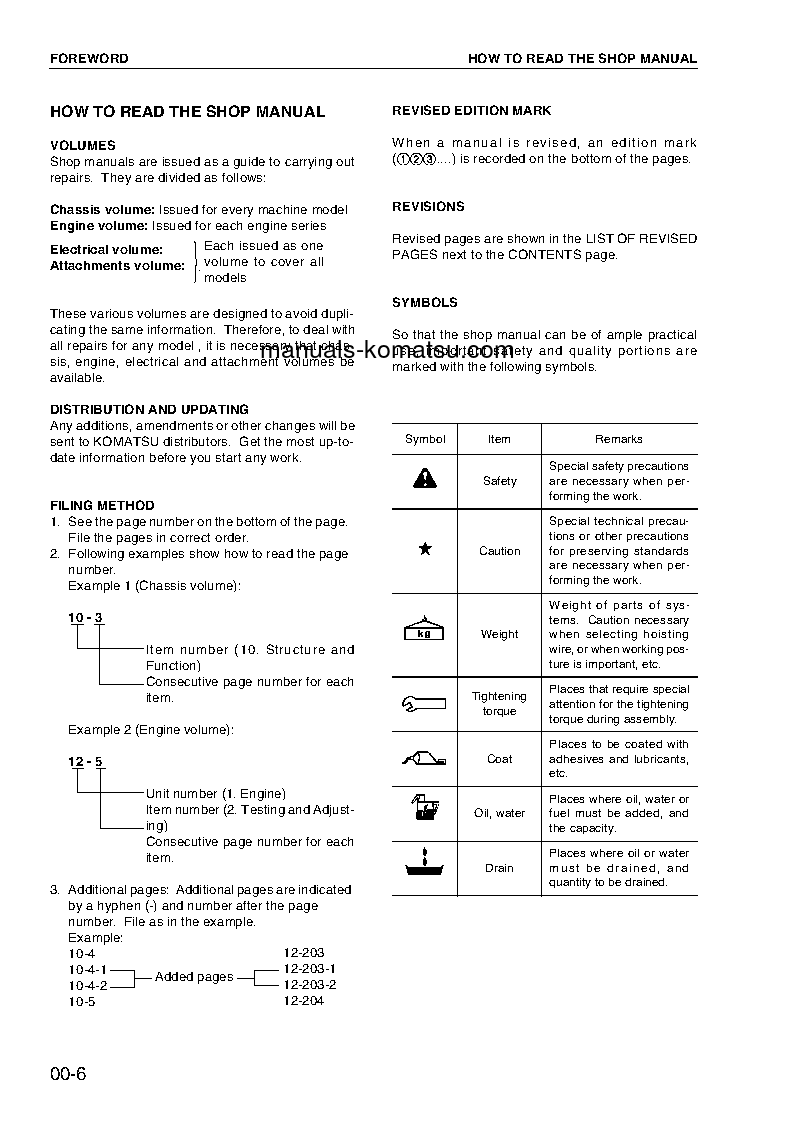 Protected: 6D102 SERIES(CHN) Shop (repair) manual (English)