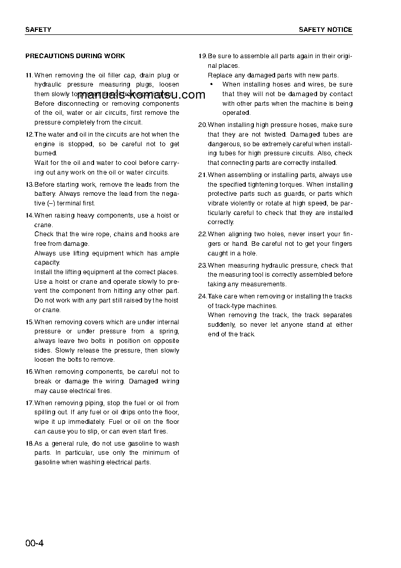 Protected: 6D125-2 SERIES(CHN) Shop (repair) manual (English)