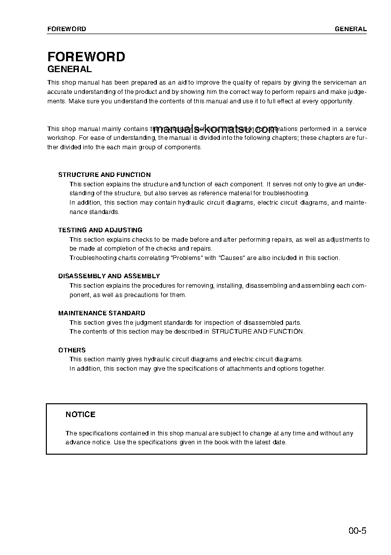 Protected: 6D125-2 SERIES(CHN) Shop (repair) manual (English)