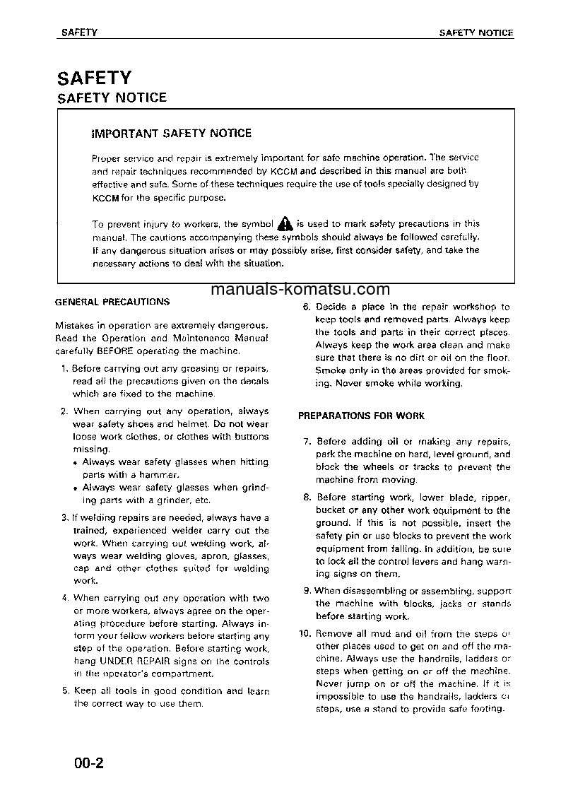 Protected: WA320-3(CHN) S/N 15001-UP Shop (repair) manual (English)