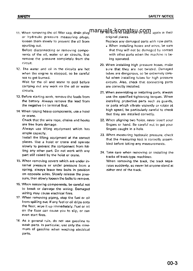 Protected: WA320-3(CHN) S/N 15001-UP Shop (repair) manual (English)