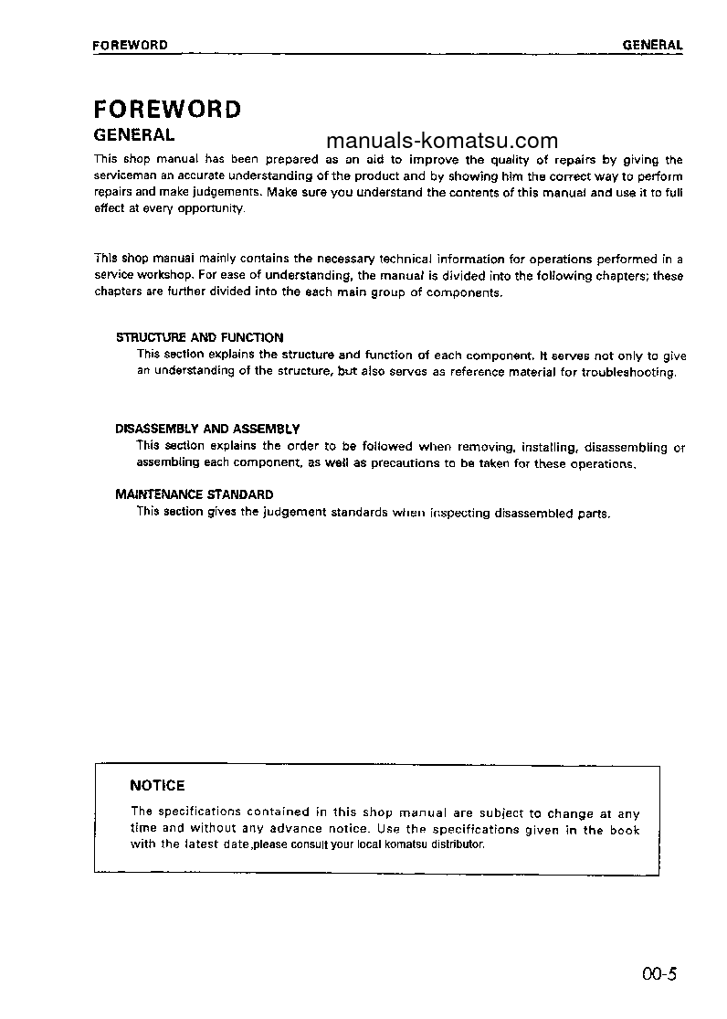 Protected: WA470-3(CHN) S/N 25001-UP Shop (repair) manual (English)