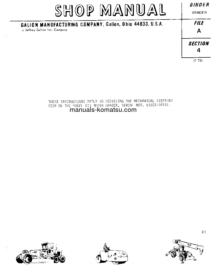 Protected: 503 S/N 01001-05100 Shop (repair) manual (English)