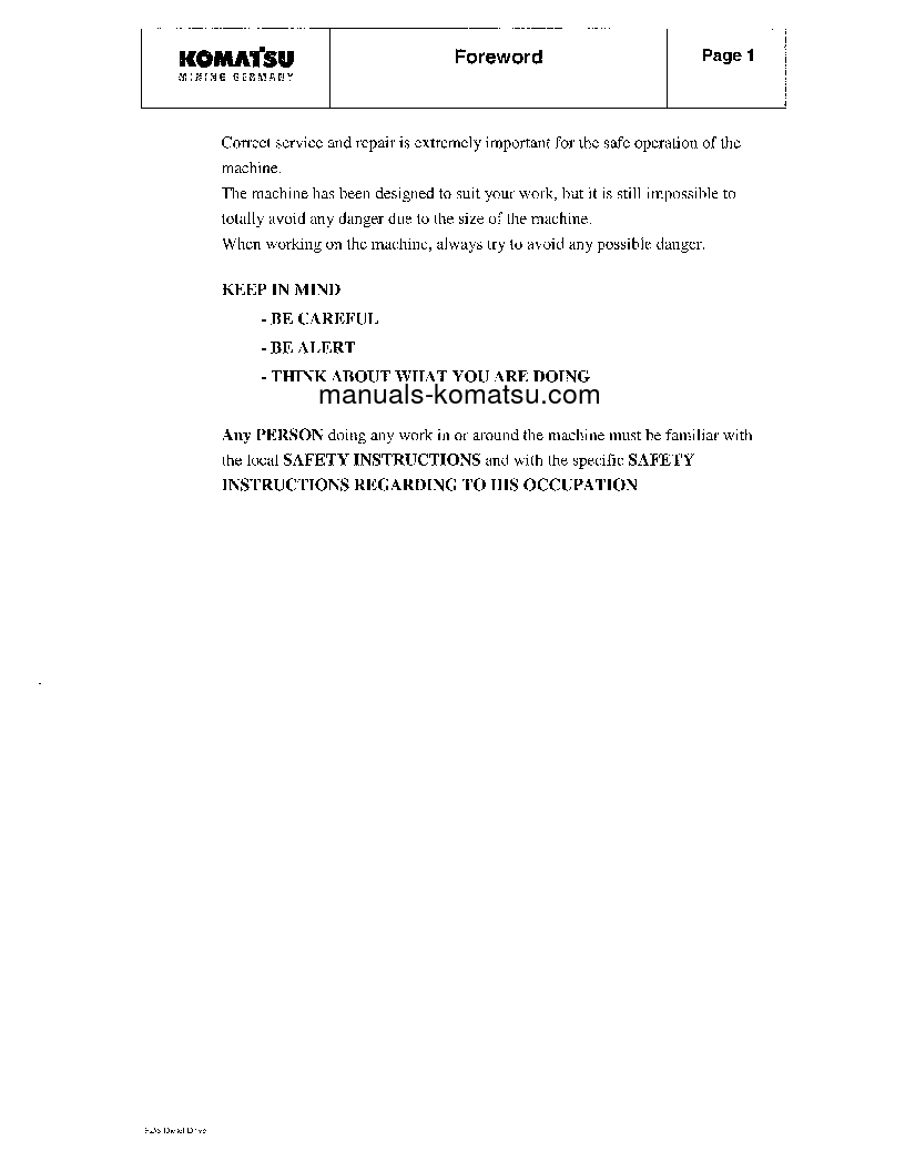 Protected: PC3000-1(DEU) S/N 06171 Shop (repair) manual (English)