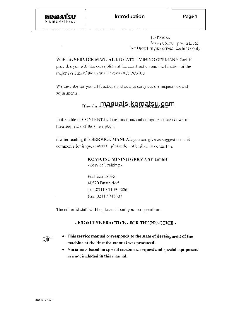 Protected: PC3000-1(DEU) S/N 06174 Shop (repair) manual (English)